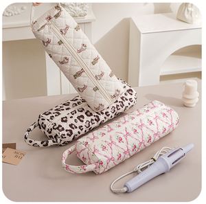 Adorable Floral Large Hanging Curling Iron Bag Fashion Foldable Quilted <b>Hair</b> <b>Dryer</b> Storage Pouch - Product Image 5