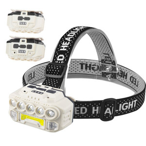 방수 센서 <span class=keywords><strong>LED</strong></span> 헤드램프 타입-C 충전식 작업용 <span class=keywords><strong>LED</strong></span> 헤드라이트 <span class=keywords><strong>5</strong></span>가지 모드 고출력 <span class=keywords><strong>LED</strong></span> 헤드램프 - Product Image 1