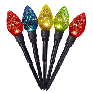 Lampes solaires de jardin en forme de fraises, sept couleurs, télécommande, décoration extérieure - Product Image 5