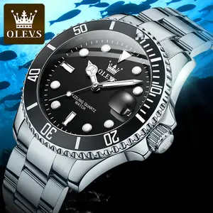 OLEVS 5885 Fashion Business Waterproof Quartz WristWatch Men Power Reserve Hand Men Watch