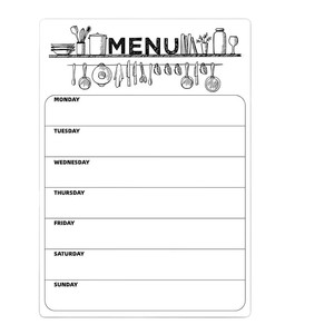 Wholesale Soft Double Sided Dry Erase Magnetic Refrigerator Blackboard Weekly Monthly Planner Calendar Magnet Whiteboard - Product Image 4