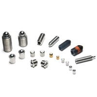 INGKS 14F-9SS M2-M5 Plongeur de verrouillage à ressort cylindrique à tête à bride en acier inoxydable 18-8 à embout sphérique long