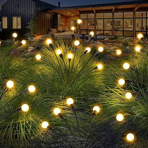 <b>Solar</b> <b>Powered</b> IP65 Waterproof LED Street <b>Light</b> <b>Firefly</b> Shaped Garden Pathway Decoration Ground Level Swaying <b>Light</b> - Product Image 1