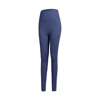 Nouveau Legging de Yoga et de Sport Sans Couture, Taille Haute, Amincissant, Effet Push-up Fessier, en Spandex/Nylon, Longueur Cheville, pour Course à Pied et Fitness, Modèle International
