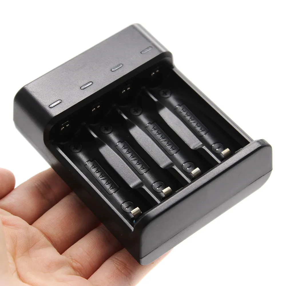 Upgrade Usb Smart 4 Slot Batterij Lader Voor Aa Aaa Oplaadbare Ni-Mh Batterijen