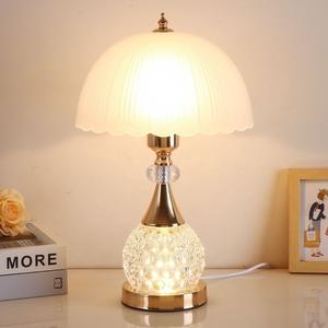 Lámpara de Mesa de Noche Moderna y Sencilla de Cristal para Dormitorio, Decoración para el Hogar, Control Remoto, Regulable, Alimentación por CC, para Decoración de Habitaciones de Boda - Product Image 2