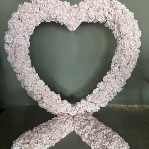 A-FHA104 <b>Artificial</b> Wedding Red love Heart Arch love Heart Wedding Arch Proposal <b>Flowers</b> <b>White</b> Proposal Arch Proposal <b>Flower</b> - Product Image 5