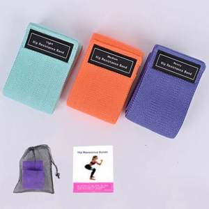 ยางยืดออกกำลังกายสำหรับเล่นโยคะสายรัดสะโพกสีชมพูโลโก้ออกแบบได้ตามต้องการ - Product Image 5