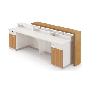 Văn Phòng Hiện Đại Vẻ Đẹp Đồ Nội Thất Salon Sử Dụng Bằng Gỗ Bàn Tiếp Tân Salon Bàn Tiếp Tân Với Ngăn Kéo Và Tủ Cho Bán - Product Image 1