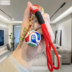 2026 Worldcup Personalized <b>Custom</b> Made High Quality Fashion Trend 3D Football <b>Keychain</b> Made of Zinc Alloy - Product Image 6