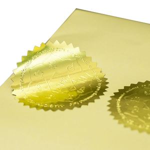 Etiquetas Adhesivas Redondas con Logotipo Metálico en Relieve 3D Personalizadas para Empaques de Lujo - Product Image 2