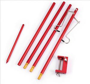 Support de lampe pliable pour le camping en plein air, support de lampe portable en aluminium ultra-léger, support de suspension pour l'éclairage en camping - Product Image 1