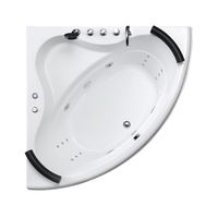Baignoire de massage autoportante en acrylique au design moderne, certifiée CE, avec drain et robinet, écologique et facile à installer pour la salle de bain