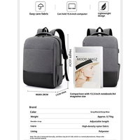 Mochila de Negocios OEM Personalizada con Panel Trasero 3D de EVA, Mochila Cómoda para Estudiantes, Mochila para Portátil, Mochila de Viaje Diaria