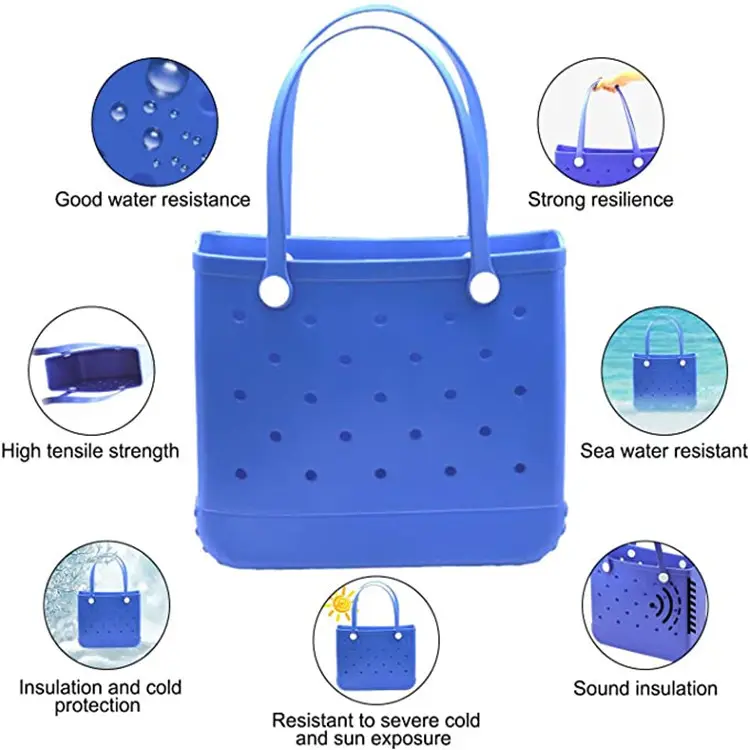 Bogg sac populaire étanche EVA fourre-tout grand panier sacs plage Silicone sac à main Eco gelée bonbons dame sacs à main