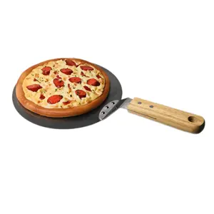 Fabrika fiyat yüksek kalite 10 inç paslanmaz çelik pizza kabuğu sunucu pişirme aracı OEM özelleştirmek logo iş hediye