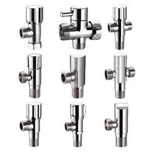 Großhandel verschiedene Arten Wasser anwendung Allzweck Küche Toilette Badezimmer Large Flow Messing Winkel ventil - Product Image 2