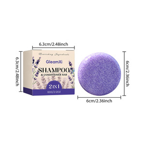 เกล็มซี แฮร์แคร์ เจนเทิล คลีนซิ่ง นอริชชิ่ง <span class=keywords><strong>ลาเวนเดอร์</strong></span> 2 อิน 1 แชมพูและครีมนวดผมแบบก้อน - Product Image 2