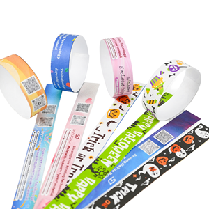 Pulseras de Identificación Ecológicas de Papel Tyvek con Logotipo Personalizado, Modelo 1056, Resistentes al Agua y a Desgarros, Promocionales - Product Image 1