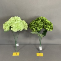 Dekorasi Bunga Hydrangea Sutra 5 Kepala Gaya Prancis K-0821 Multi-Warna untuk Pengaturan Acara Pesta Pernikahan