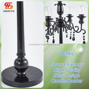 Candelabro Rectangular de Acrílico Transparente con Diseño Brillante y Elegante, 118 cm, Centro de Mesa para Bodas, Fondo para Fiestas - Product Image 2