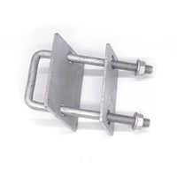 Colliers de serrage à écrou pour panneaux encadrés, collier de serrage pour poutre, métrique, en fer galvanisé, en forme de U, pour montage de panneaux et colliers de serrage pour tuyaux