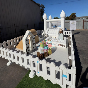 Set de Juegos Infantiles para Exteriores, Casa de Brinco con Piscina de Pelotas, Área de Juegos Suave para Niños - Product Image 6