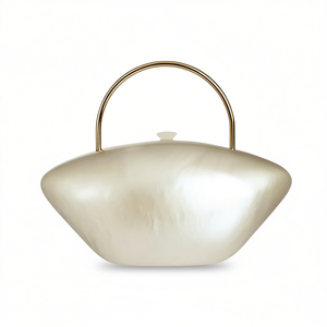 Sac à main élégant pour femme en acrylique avec poignée dorée et chaîne, pochette de soirée décontractée et chic à porter en bandoulière - Product Image 1