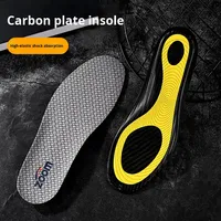 Semelles orthopédiques confortables pour le basketball, la course à pied et les sports, en PU, EVA, fibre de carbone, anti-torsion, absorption des chocs, antidérapantes, respirantes