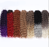 Extensions de cheveux synthétiques Ariel Body Wave Deep Wave Water Wave Twist en fibre haute température pour tresses Goddess blondes