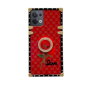 For OPPO Reno 5 / OPPO Reno 5 Pro Phone Case Luxury LV Square