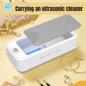 Limpiador sónico profesional con operación de un solo toque, limpiador ultrasónico para anillos, gafas, máquina de limpieza de gafas ultrasónica - Product Image 2