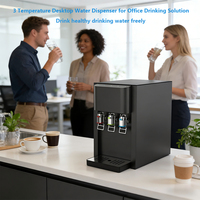 Distributeur d'eau de comptoir moderne pour bureau, eau chaude et froide avec système de filtration RO