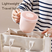 Boîte à déjeuner simple en plastique ANYA avec logo personnalisé, nouvelle boîte à soupe et à nouilles en plastique réutilisable, hermétique, compatible micro-ondes, avec couvercle en plastique