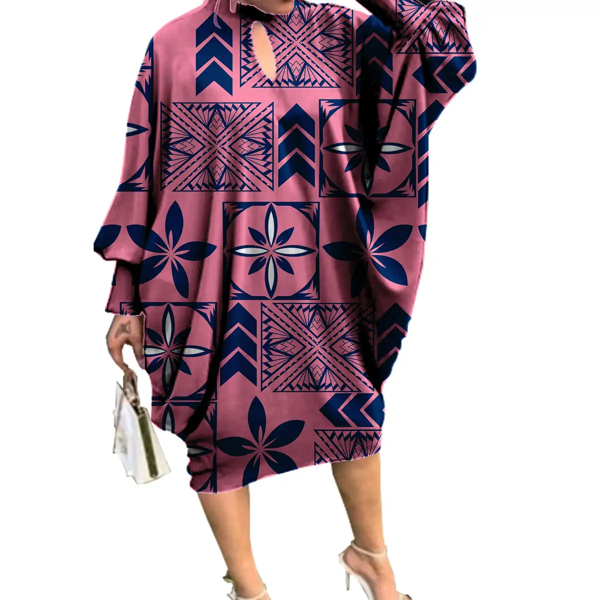 Высококачественные платья большого размера для выпускного вечера, женская сексуальная полинезийская одежда оптом, новейшее полинезийское платье на заказ, платья для девушек с круглым вырезом