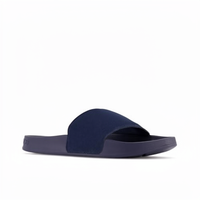 Sandales antidérapantes en EVA souple bleu marine personnalisées pour hommes et femmes, idéales pour la plage, l'intérieur et la salle de sport (vente en gros)