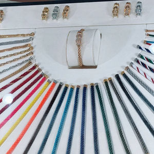 Offre Spéciale Superbe Bracelet Plaqué Or 18K Type FORCE 10 Bijou Classique pour <span class=keywords><strong>Fred</strong></span> Bracelet Original d'Usine - Product Image 2