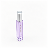 Botella de Perfume Cuadrada de Vidrio de 10 ml, Recargable, con Tapa de Rosca, Color Personalizado, Logotipo OEM, para Fragancias, Bruma Corporal, Kit de Viaje