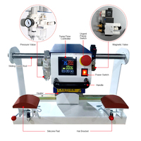 Nouvelle presse à chaud pneumatique industrielle pour casquettes, modèle haute pression semi-automatique de sublimation de casquettes, vente en gros usine Xingyan