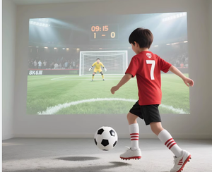 Gioco di Simulazione di Tiro al Bersaglio di Calcio con Proiezione Interattiva da Parete per Interni, per Bambini e Adulti - Product Image 5