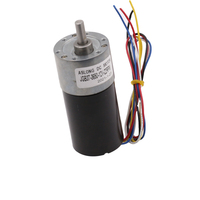Aslong 24v 3650 dc motor de engrenagem sem escova, elevado torque ímã permanente engrenagem 2 escova jgb37 3650 para cortina automática 37mm baixo ruído