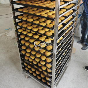 Trolley apilable de diseño de varios niveles resistente al calor para tareas de transferencia de pan fresco y preparación de exhibición de pastelería - Product Image 5