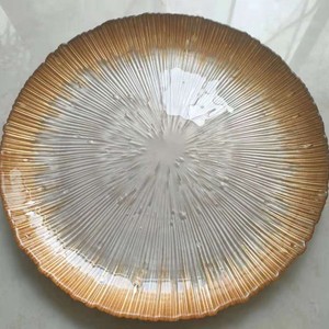 Assiettes de service en gros de style européen, assiettes de luxe à bord doré, plats élégants pour restaurant - Product Image 3