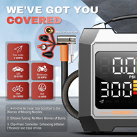 High Power Wireless Portable Car Tire Inflator Pump Newest Design Electric Digital Multi-Function Screen Made Plastic