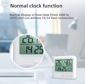 Fino plástico Digital Display Indoor Home temperatura umidade medidor conveniente termômetro doméstico termômetros - Product Image 3