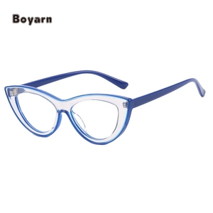 Boyarn Factory Cat Eye Anti Blue Light Lupa Gafas <span class=keywords><strong>de</strong></span> lectura Mujeres Señoras Marco <span class=keywords><strong>de</strong></span> computadora Gafas <span class=keywords><strong>de</strong></span> grado presbicia - Product Image 1