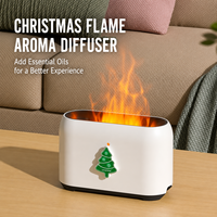 Nouveau Diffuseur d'Arômes Ultrasonique Portable pour la Maison, Purificateur d'Air 0,5L USB avec Minuteur, Cadeau de Noël