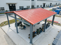 Teja de Plástico PVC con Aislamiento Térmico Premium, Teja de Plástico Roma con Recubrimiento ASA PVC ASA para Techos de Garajes y Cocheras, Gran Venta en Colombia