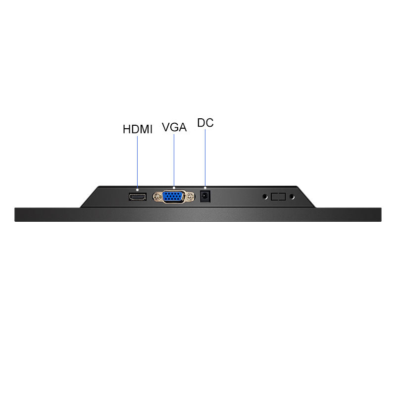 15.6 Inch Metal Casing Industrial Screen IPS1366*768/ IPS1920*1080 Wall Mounted Industrial Monitor VGA,HD*MI Display