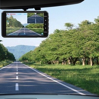 SONY Super NightVision Dashcam depan 1080P belakang 720P kendaraan lensa ganda mobil Dvr ADAS desain pribadi bodi logam 4.0 "kotak hitam mobil